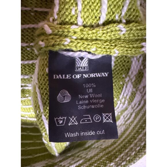 Dale of Norway Valle Sweater Cardigan Womens Large Full Zip 100% New Wool Green - Picture 9 of 14